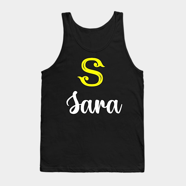 I'm A Sara ,Sara Surname, Sara Second Name Tank Top by tribunaltrial